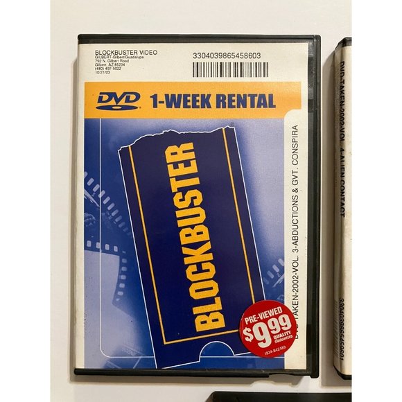 Taken Alien Abduction Blockbuster Rental Cases Vol. 3 4 5 6 DVD - Picture 2 of 11